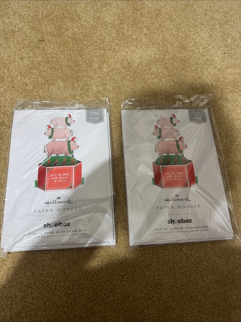 Hallmark pop-up Christmas cards